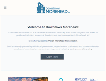 Tablet Screenshot of downtownmorehead.com